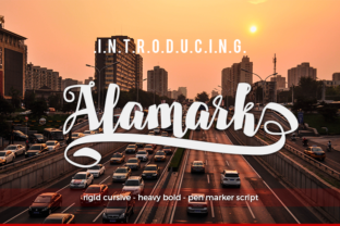 Alamark: A Bold Script Font for Editorial Impact