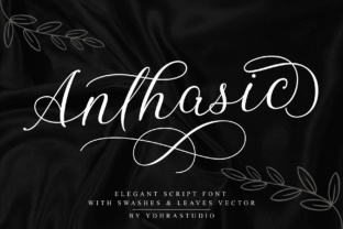 Anthasic: A Script Typeface for Handmade Products