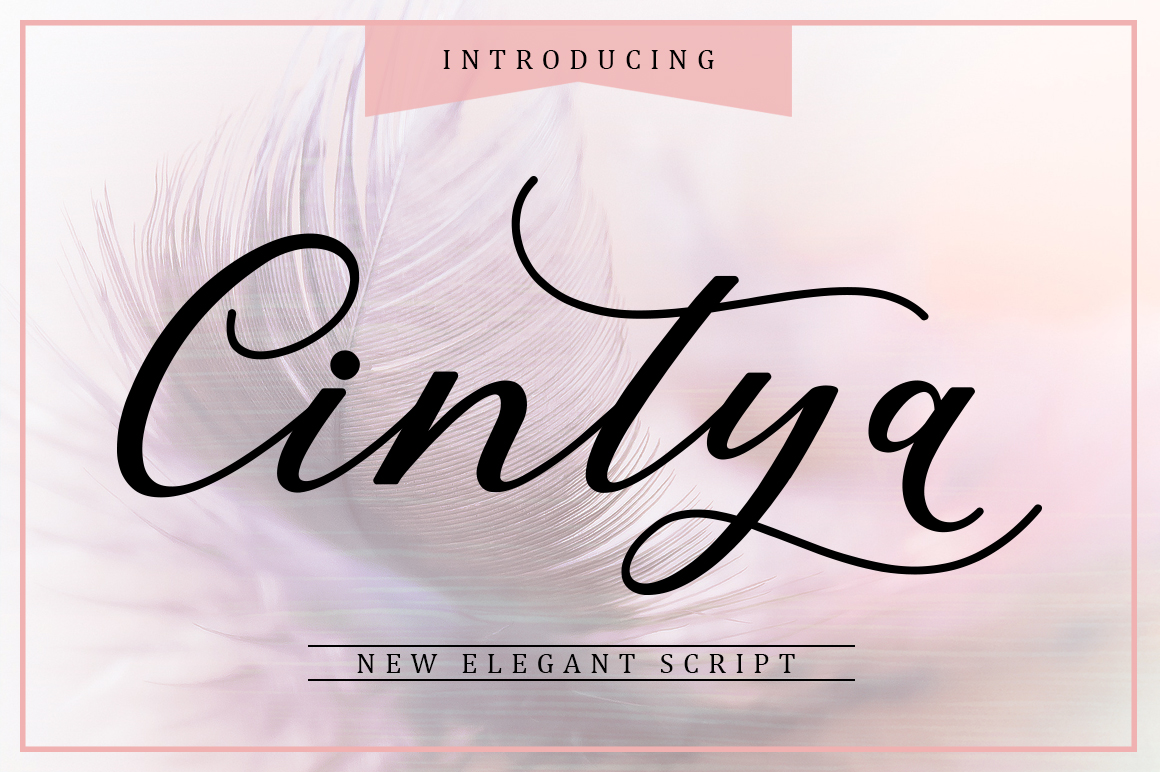 Cintya: A Handcrafted Script Font for Product Makers
