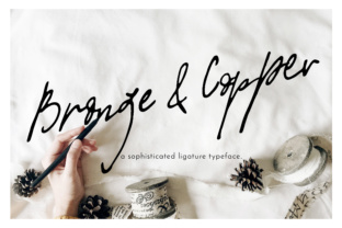 Crafting Real Products with Bronze Copper Font