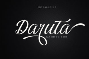 Daruta: A Handcrafted Script Font for Editorial Storytelling