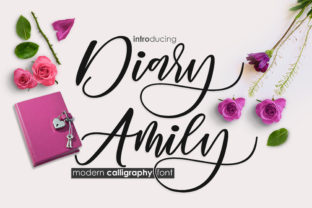 Diary Amily: An Elegant Script Font for Editorial Design