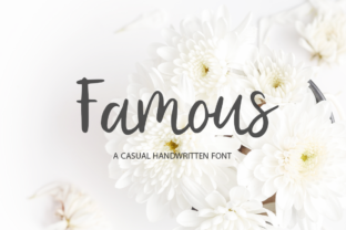 Famous Font: A Script Typeface Built for Editorial Storytelling