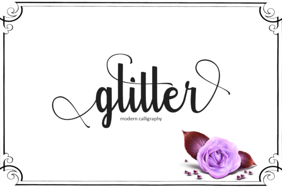 Glitter Font: A Script Typeface That Elevates Digital Marketing Visuals