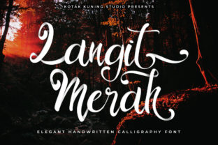 Langit Merah: A Bold Handwritten Font for Digital Design