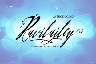 Ravilailey: A Hand-Painted Typeface for Editorial Design