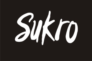 Sukro: A Handcrafted Font for Creative Products