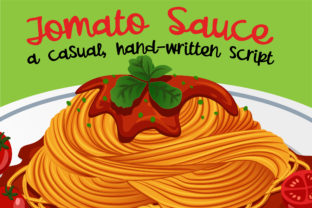 Tomato Sauce Font: A Relaxed Script for Editorial Charm